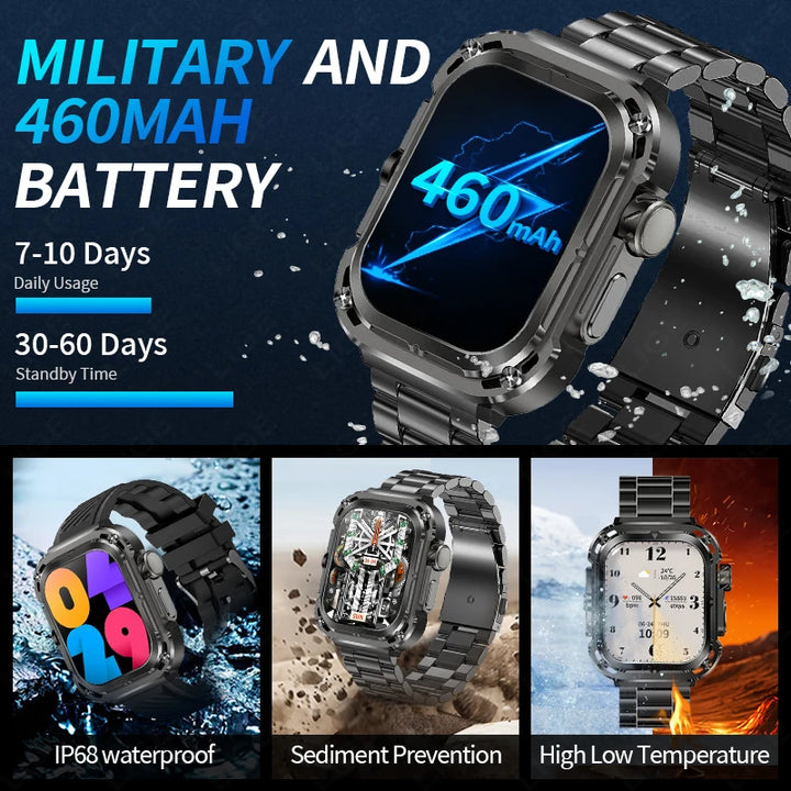 New GPS Tracker Smart Watch Men 2.1'' HD