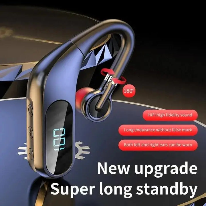 Bluetooth Headphones with Real-time Digital Display HD