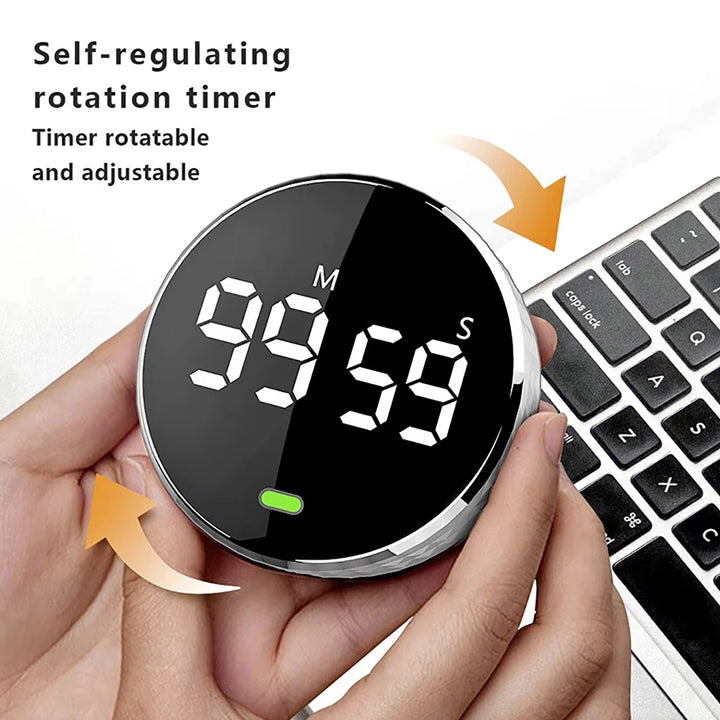 Kitchen Timer Digital Countdown Magnetic Egg Timer for Cooking with Consta