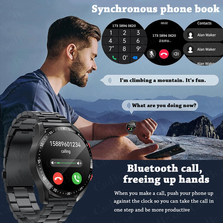 2025 New Voice Call Smart Watch Men GT Series 1.53 inch AMOLED