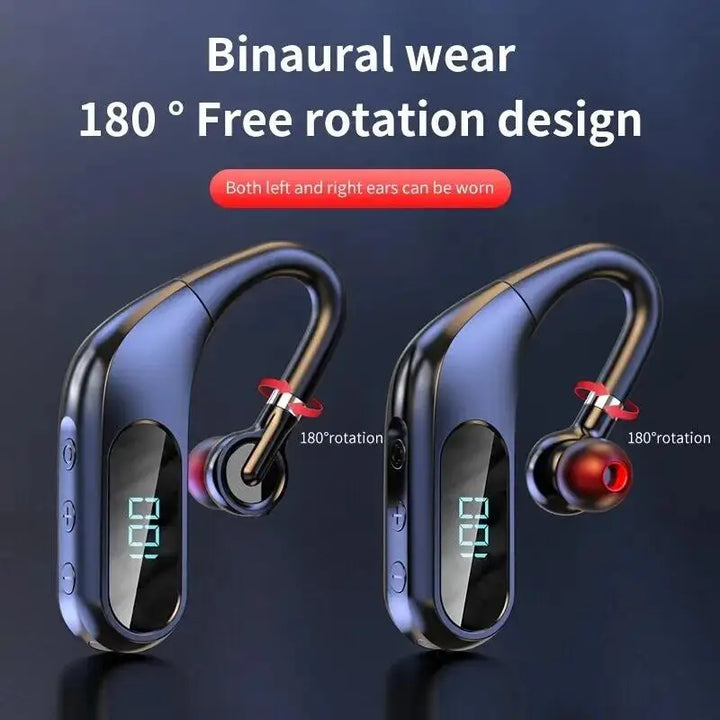 Bluetooth Headphones with Real-time Digital Display HD