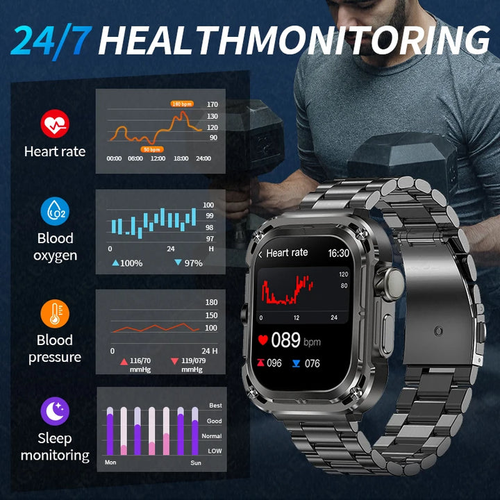 New GPS Tracker Smart Watch Men 2.1'' HD