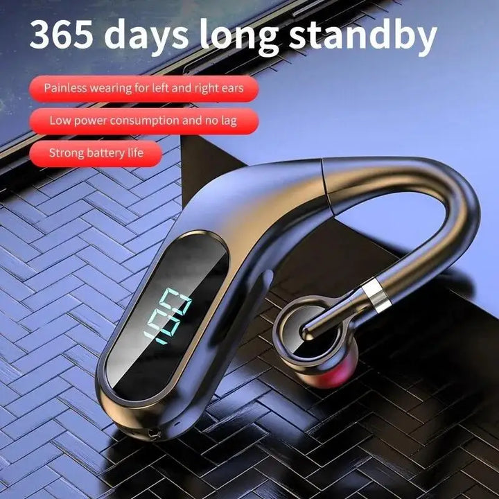 Bluetooth Headphones with Real-time Digital Display HD